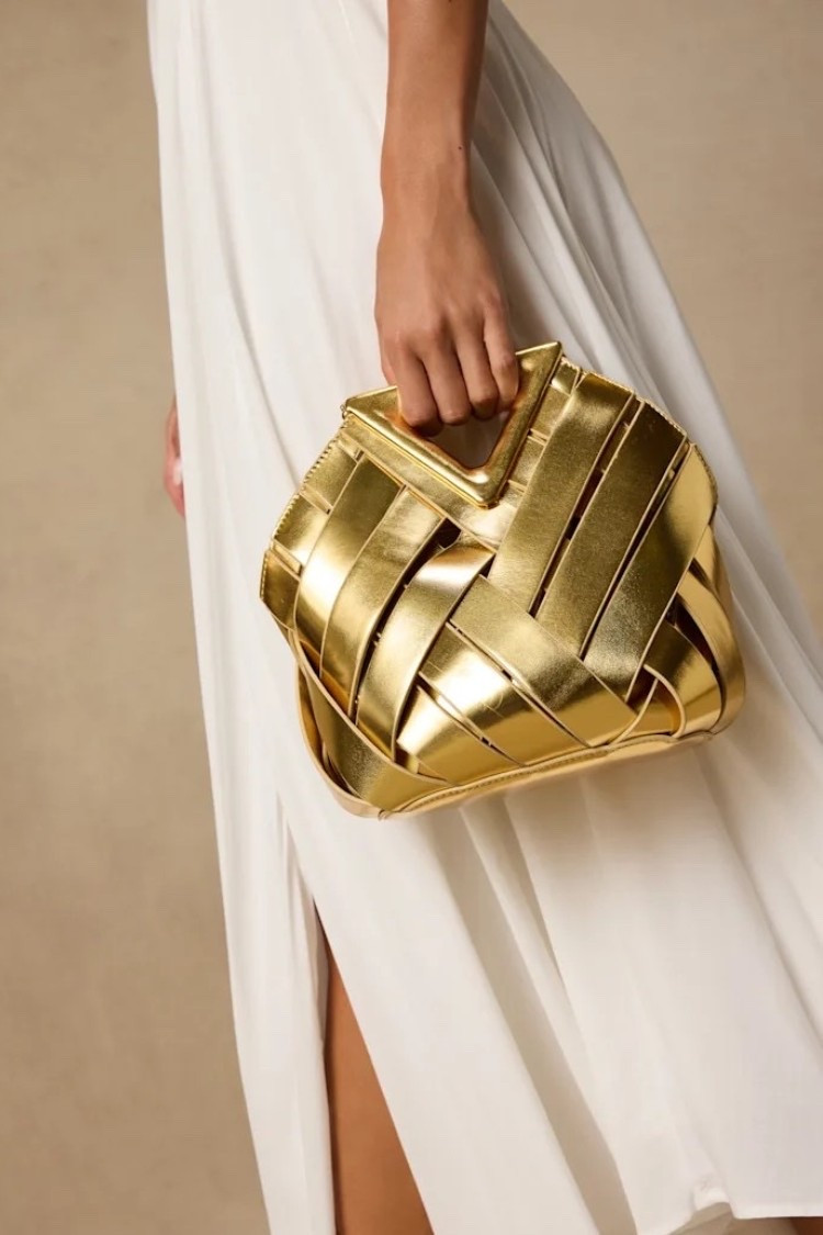 The Aarya Gold Woven Crossbody Bag brings a touch of texture and understated glamour to everyday and occasion styling with its woven finish and versatile gold hue. A beautiful accessory for vacations, dinners, weddings, and elevated summer looks. Under $60.

Ideas:

* gold crossbody bag
* woven handbag
* vacation accessories
* summer style
* statement bag

Keywords:

* gold crossbody bag
* woven crossbody bag
* gold handbag
* crossbody bag
* woven handbag
* women’s handbags
* vacation bag
* summer handbag
* wedding guest accessories
* evening bag
* statement handbag
* resort wear accessories
* designer inspired bag
* gold accessories
* summer accessories

#LTKgrwm #LTKTravel #LTKWedding