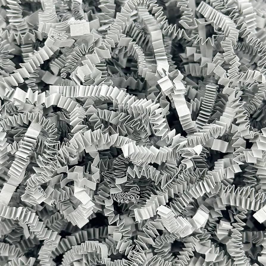 1LB Crinkle Cut Paper Shred Filler for Gift Box Bag and Basket On Holidays(Grey) | Amazon (US)