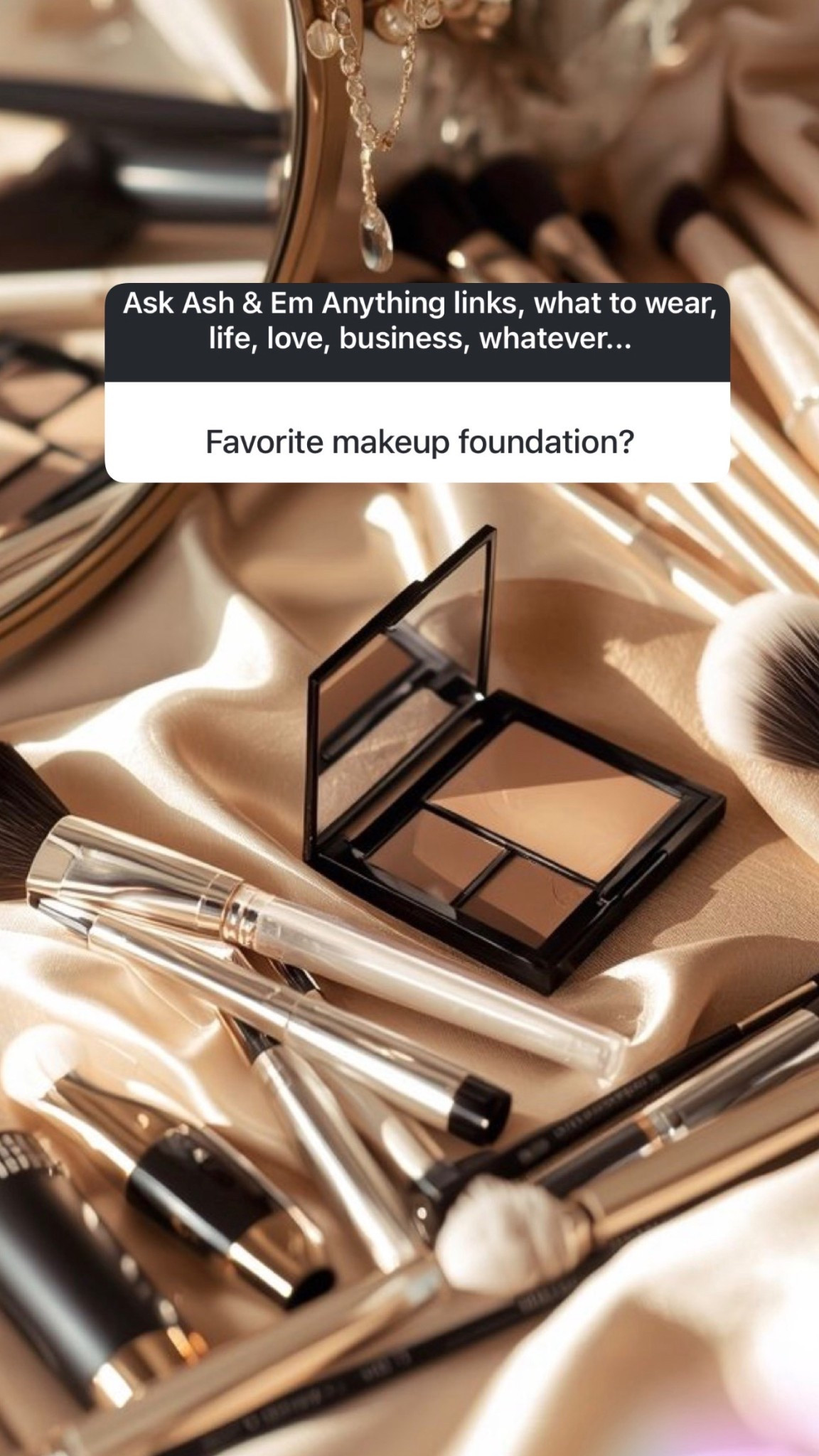 Obsessed with these foundations! Shades are below! 

Ash:
M.ph shade: Medium 110N
Estée Lauder shade: Shell Beige or Ivory Beige
Dior Forever Skin Glow Shade: 3w

Em:
M.ph shade: 120 or 140
Estée Lauder shade: Tawny
Dior Forever Skin Glow Shade: 2W or 2N 


Foundation, beauty, makeup

#LTKgrwm #LTKBeauty #LTKmomlife