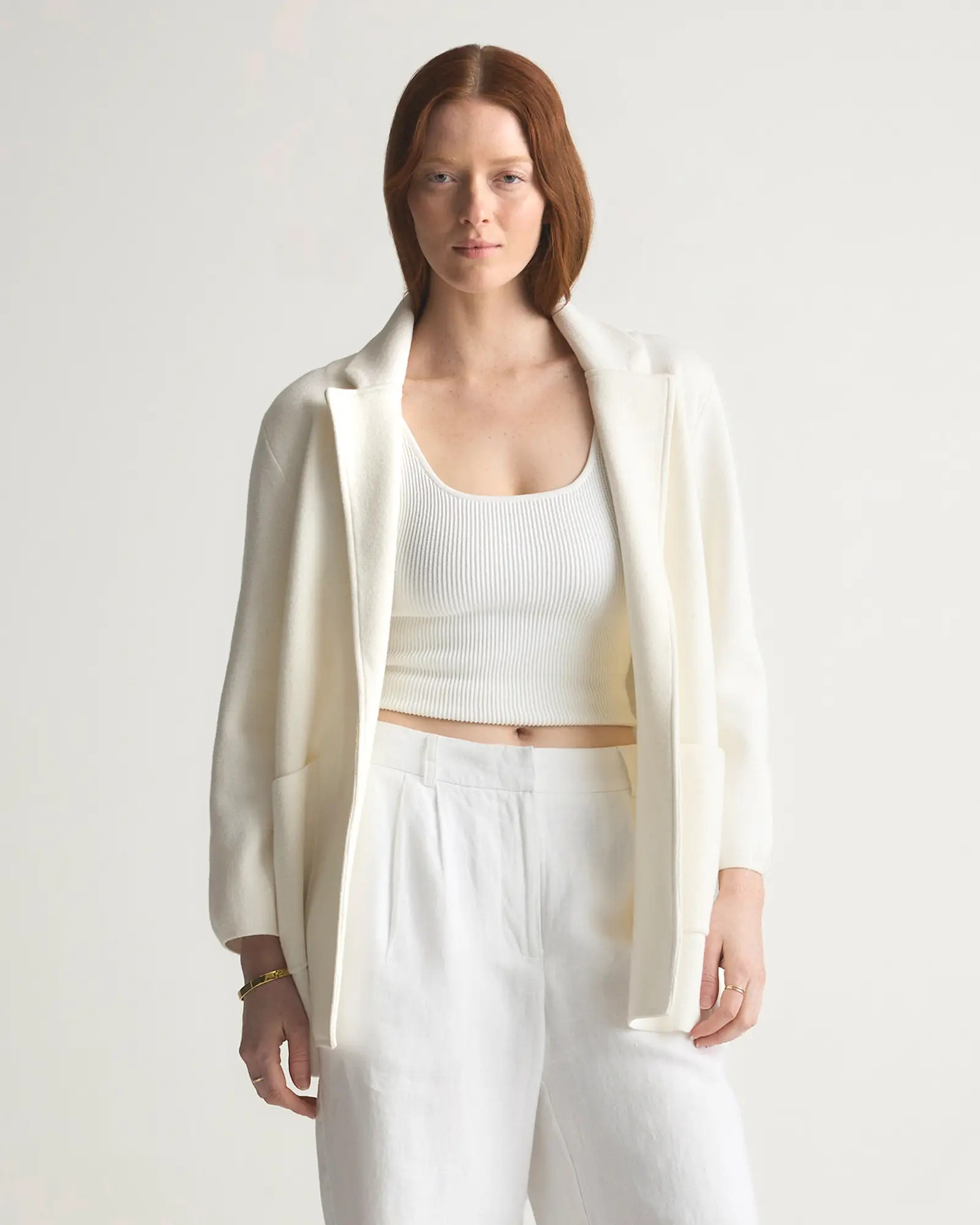 100% Organic Cotton Knit Blazer | Quince