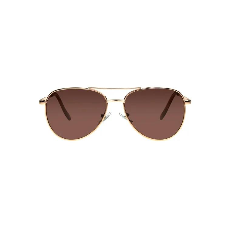 Foster Grant Women's Aviator Rose Gold Sunglasses | Walmart (US)