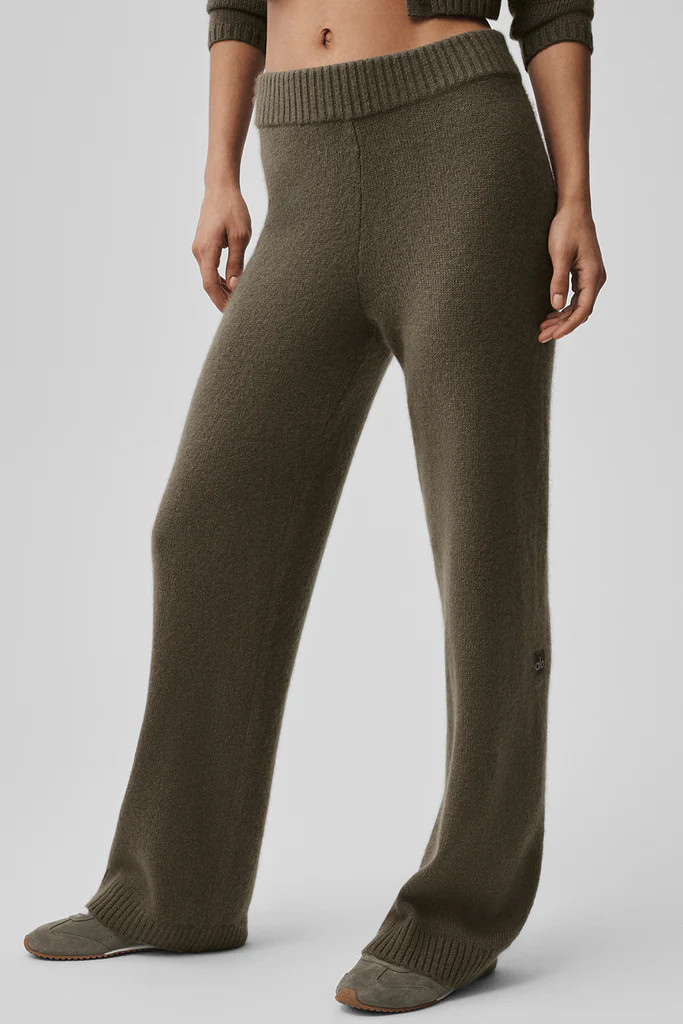 Wool Cashmere High-Waist New Class Wide Leg Pant | Alo Yoga (US)