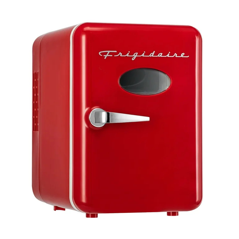 Frigidaire, Portable Retro 6-Can Mini Cooler, EFMIS137, Red | Walmart (US)