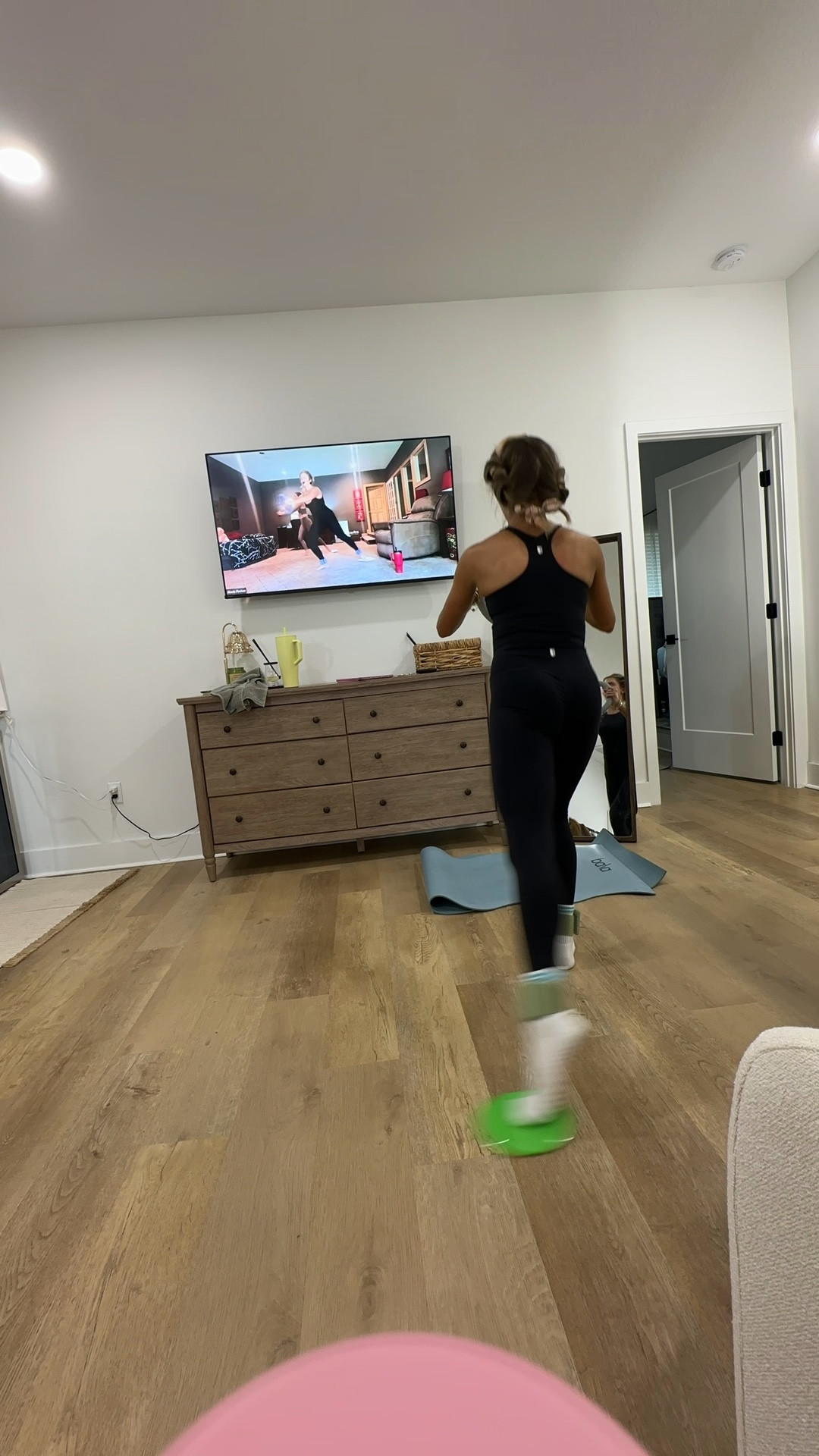 My workout set is from Rhoback today. I’m wearing the Rhoback vista crop top size XS and the vista high rise black leggings size XS. (RHOBACK: My coupon code: SV-F4B39E0JGH8Y). 

My workout and workout gear for my daily workout. I take pilates classes from @lexfish on Instagram she has a whole online platform and membership! Most of my pilates gear and tools are from Bala. Bala use code SLOANE15. 
#workoutgear #workoutwear #pilates #ootd #outfit #athleticwear #athleticoutfit #bikershorts #sportsbra #pilatesoutfit #athleisure #bala #pilatesworkout #pilateslovers #pilatestiktok #balabangles

#LTKmorningroutine #LTKfitnessgoals #LTKActive