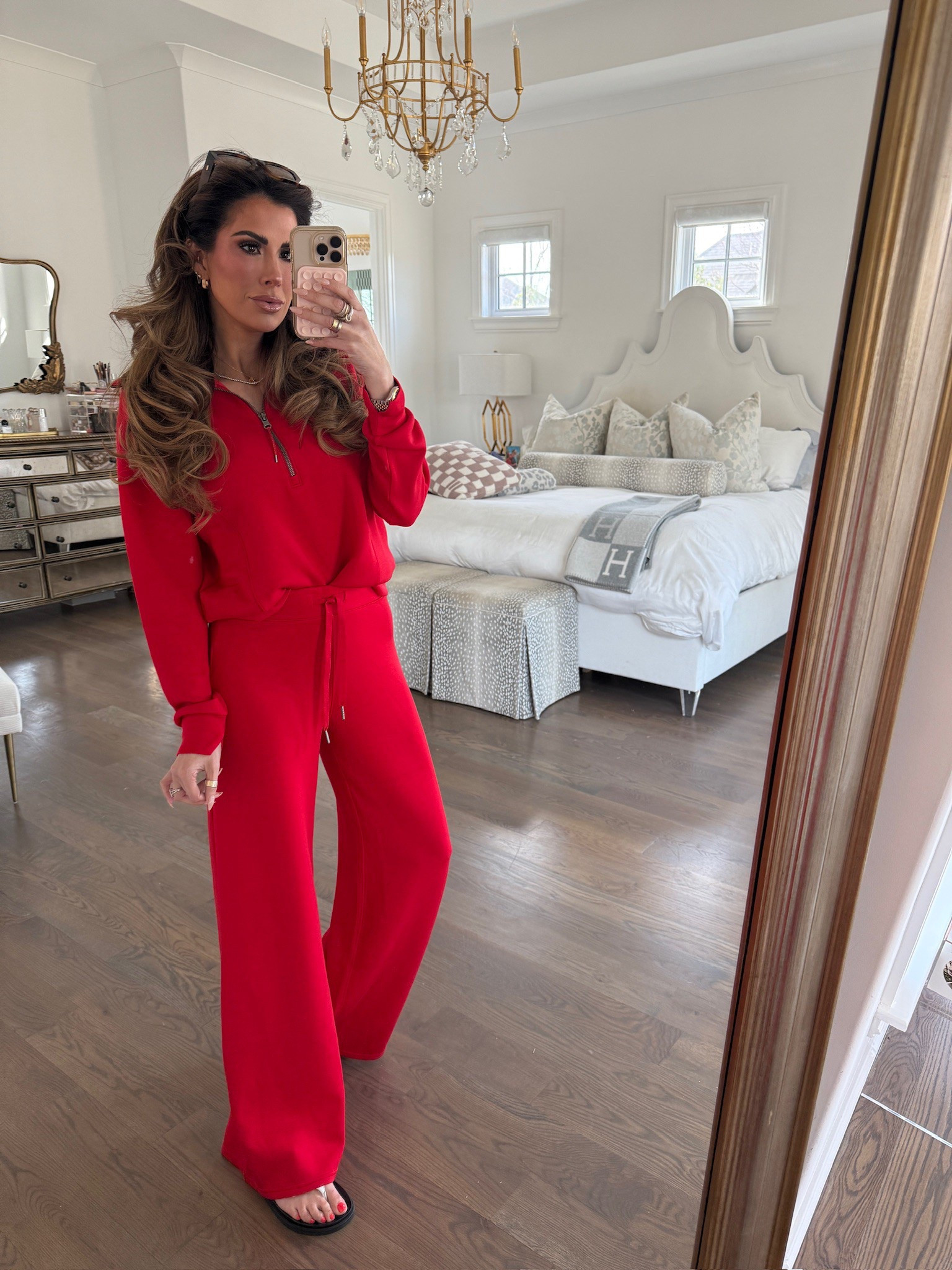 Wearing a size small in everything! 
EMILYANNXSPANX will get new customers 20% off! 
@spanx #spanxpartner 

Matching set, red set, comfy set, travel outfit, travel set, spanx, spring fashion, Emily Ann Gemma 

#LTKStyleTip #LTKTravel