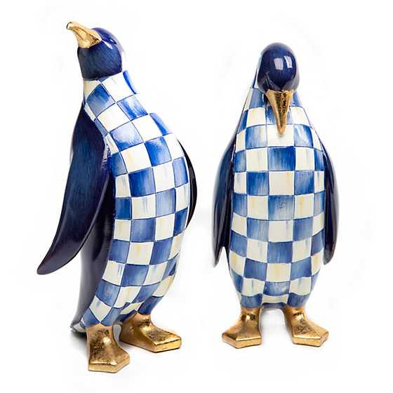 Royal Check Penguins - Set of 2 | MacKenzie-Childs