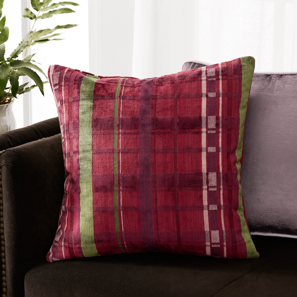 Plaid Jacquard Pillow Cover | Williams-Sonoma