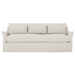 Pauline Sea Salt Performance Slipcovered Sofa - 85" | Kathy Kuo Home