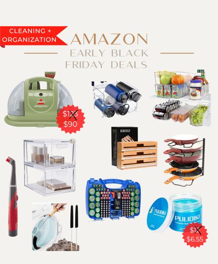 Amazon home organization and cleaning products Black Friday deals! 

Kitchen organization // fridge organization // carpet cleaner // gift ideas // gift ideas for her 

#LTKsalealert #LTKCyberweek #LTKhome