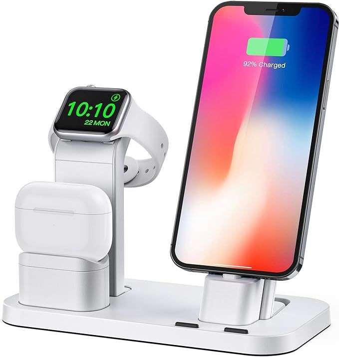 BEACOO Stand for iwatch 5/6, Charging Stand Dock Station for AirPods pro Stand Charging Docks Hol... | Amazon (US)