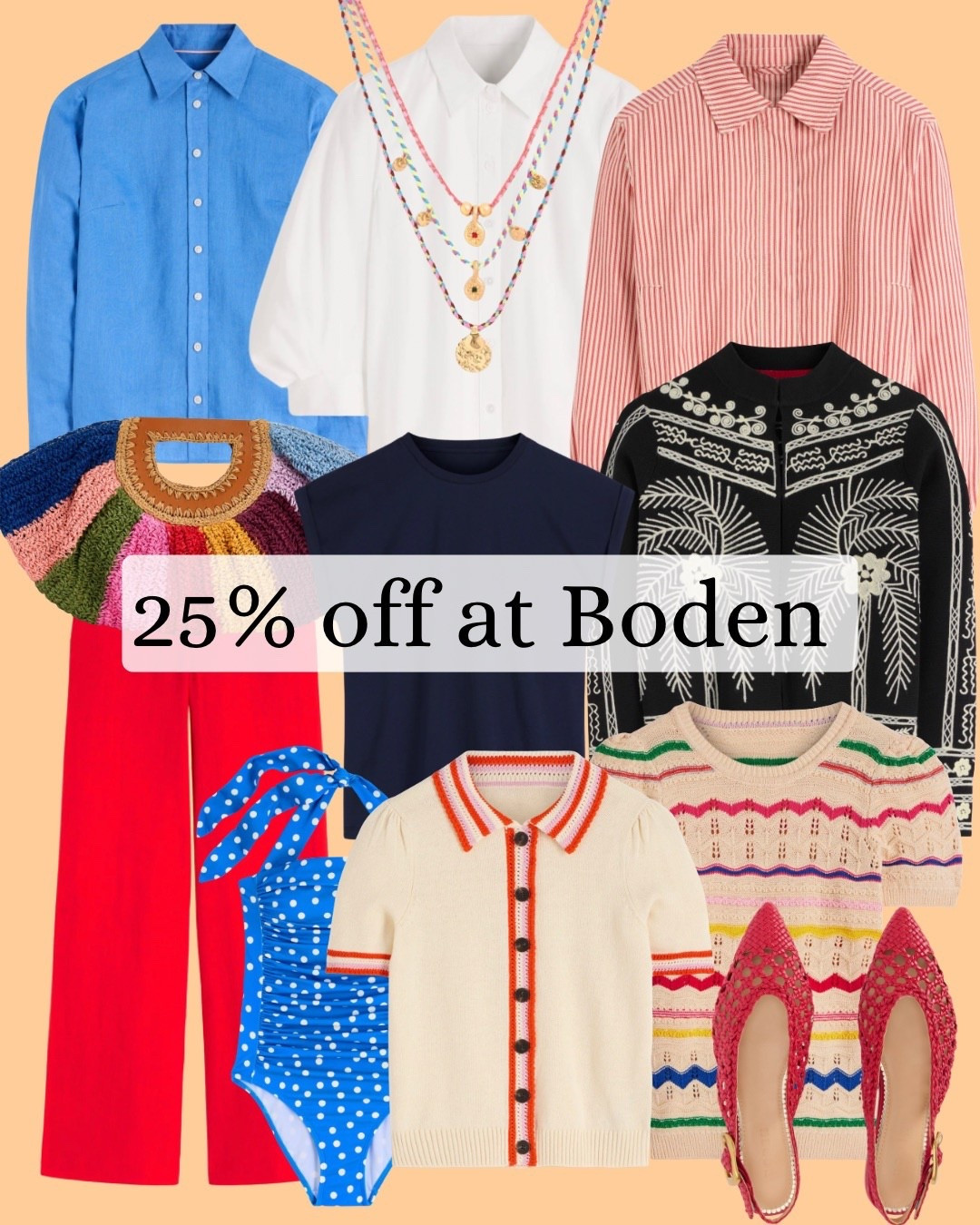 There’s 25% off everything At Boden from today until Sunday 19th April. With code VMJG. Here are some of my top picks 

#LTKuk #LTKspring #LTKsale