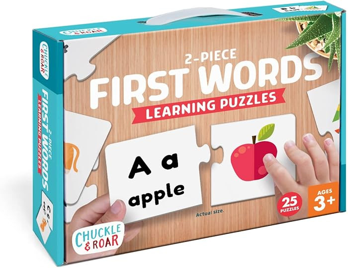 Chuckle & Roar - Matching First Words Puzzle - Big Puzzle Pieces - Great Learning Tool for Toddle... | Amazon (US)