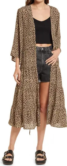 NFC HOME New Friends Colony Julian Animal Print Duster | Nordstrom | Nordstrom