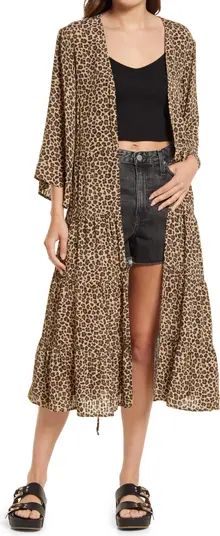 NFC HOME New Friends Colony Julian Animal Print Duster | Nordstrom | Nordstrom