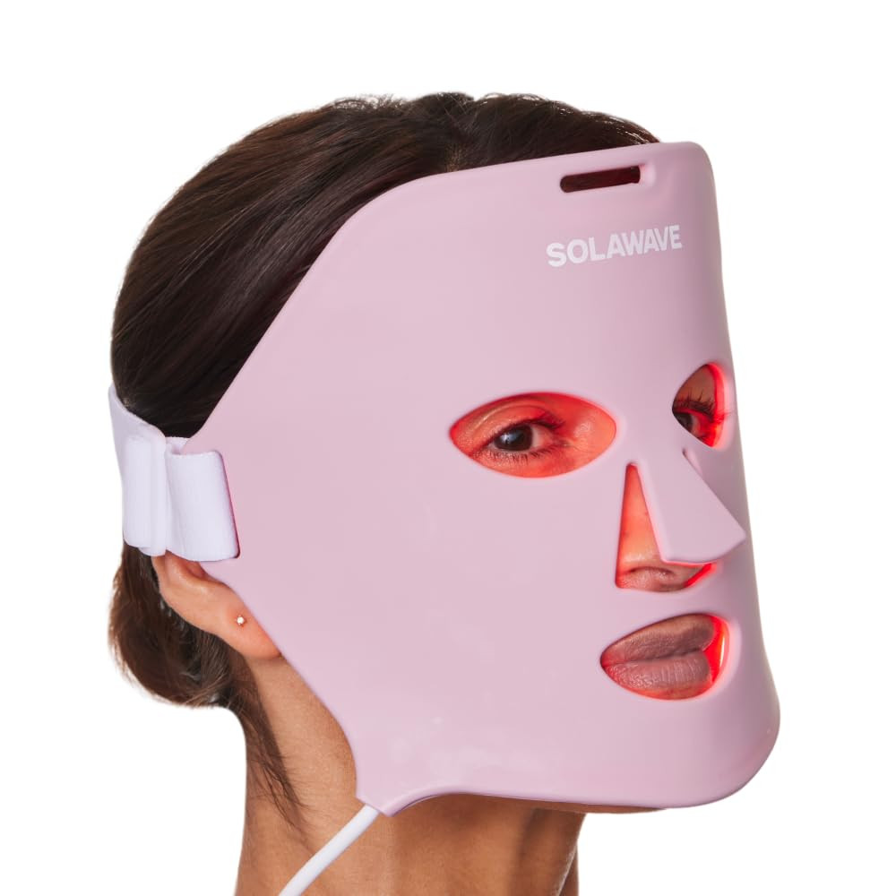 Solawave Red Light Therapy Mask for Face | Red & Near-Infrared Led Light Device | Reduces Appeara... | Amazon (US)