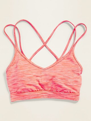 Light Support Strappy Sports Bra for Women | Old Navy (US)