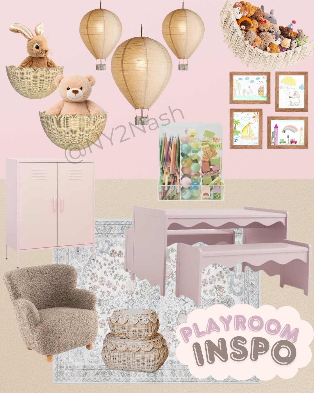 Create a whimsical playroom space for your little one complete with plenty of toy storage to contain the mess. 

#LTKmomlife #LTKHome #LTKSaleAlert