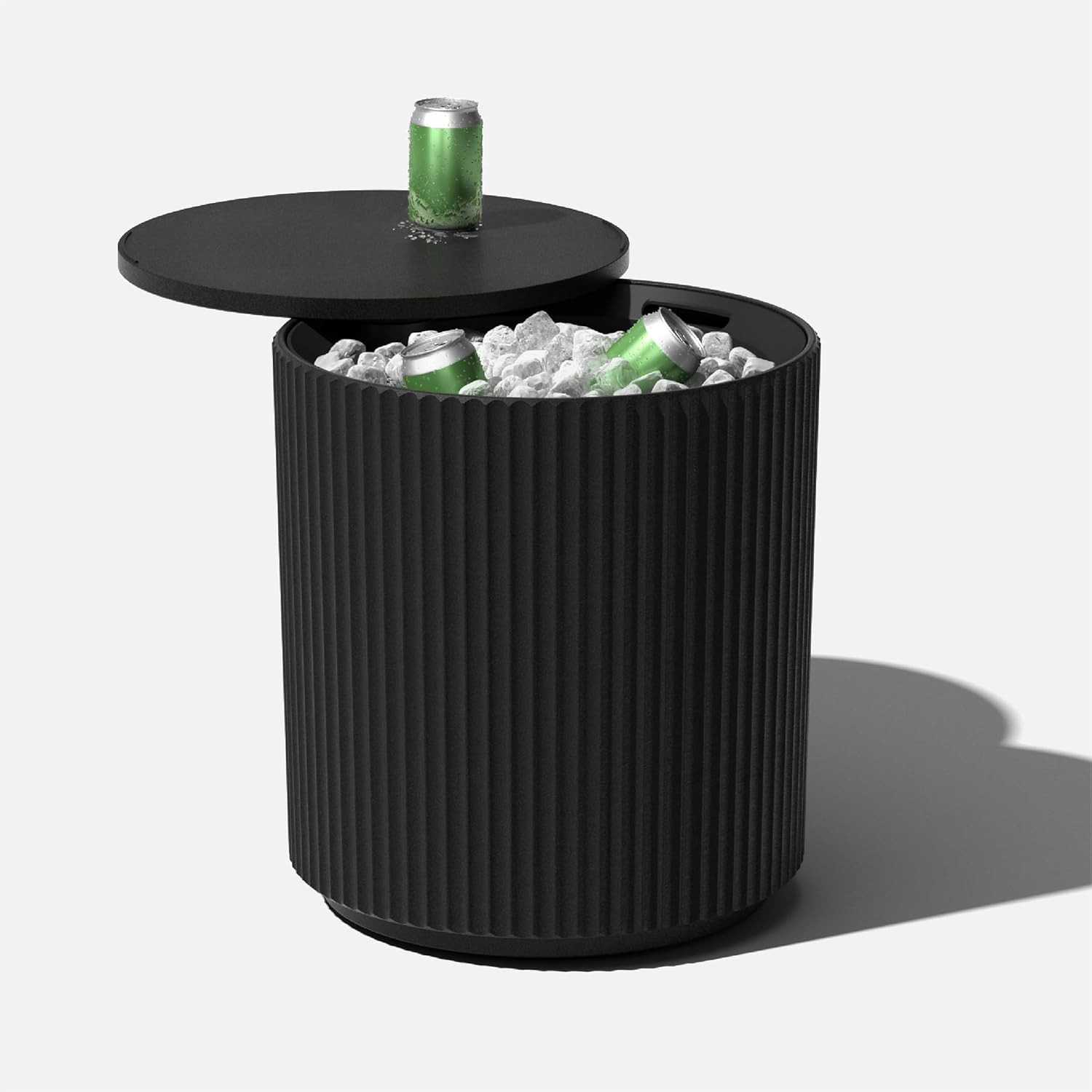 Veradek Outdoor Cooler Side Table - 2 in 1, Black, 21 inch | Amazon (US)