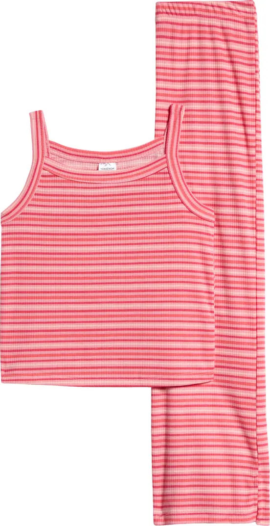 Nordstrom Kids' Print Rib Two-Piece Pajamas | Nordstrom | Nordstrom