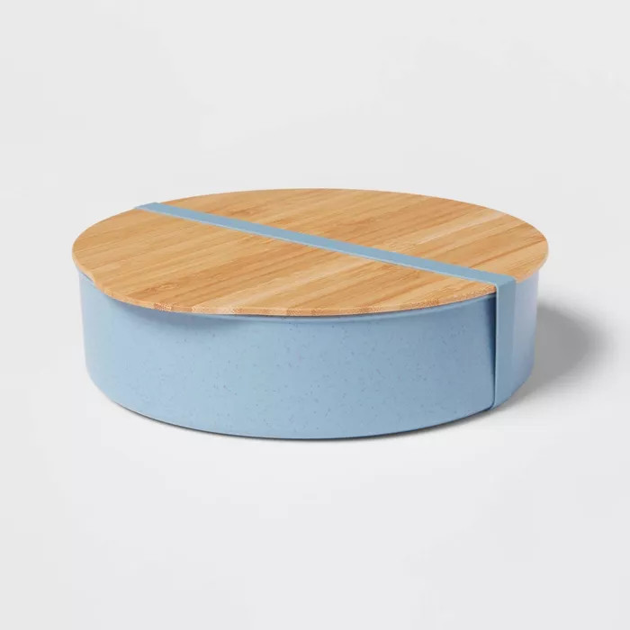 Salad Bento with Bamboo Lid Borage Blue - Threshold™ | Target