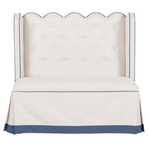 Regina Scallop Banquette | One Kings Lane