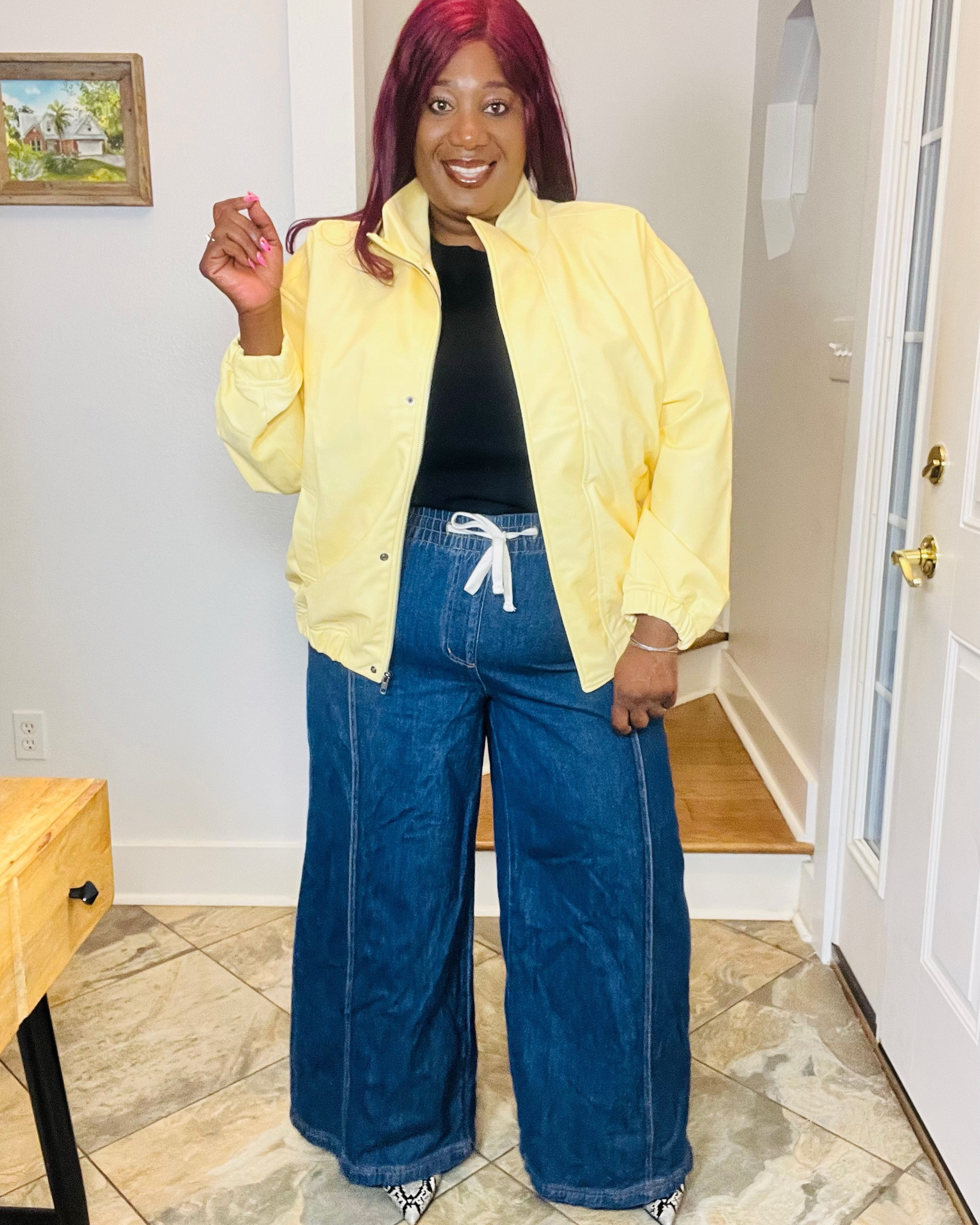 💛Follow me + comment SHOP for the link 🔗 

Let me say this clearly. This jacket will not last💛

A fully leather butter yellow bomber that feels intentional elevated and special. @Target  x @targetstyle did something extraordinary here and the sizes are already disappearing😳

Watch the reveal then decide quickly.🏃🏽‍♀️🏃🏽‍♀️🏃🏿‍♀️
✨💛Comment SHOP for the link💛✨

#TargetStyle #TargetFinds #TargetFashion #targetpartner #TargetNewArrivals #TargetHaul #LeatherBomberJacket #YellowLeatherJacket #ButterYellow #StatementJacket #SpringJackets #LuxuryForLess #ElevatedStyle #QuietLuxuryStyle #AffordableLuxury #FashionReels #GRWMReel #TryOnHaul #CurvyStyle #PlusSizeFashion

#LTKgrwm #LTKootd #LTKPlusSize