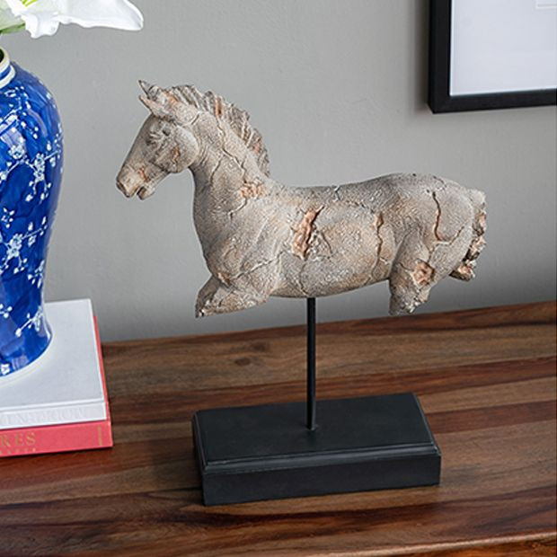 Horse Body Statue on Stand | Antique Farm House