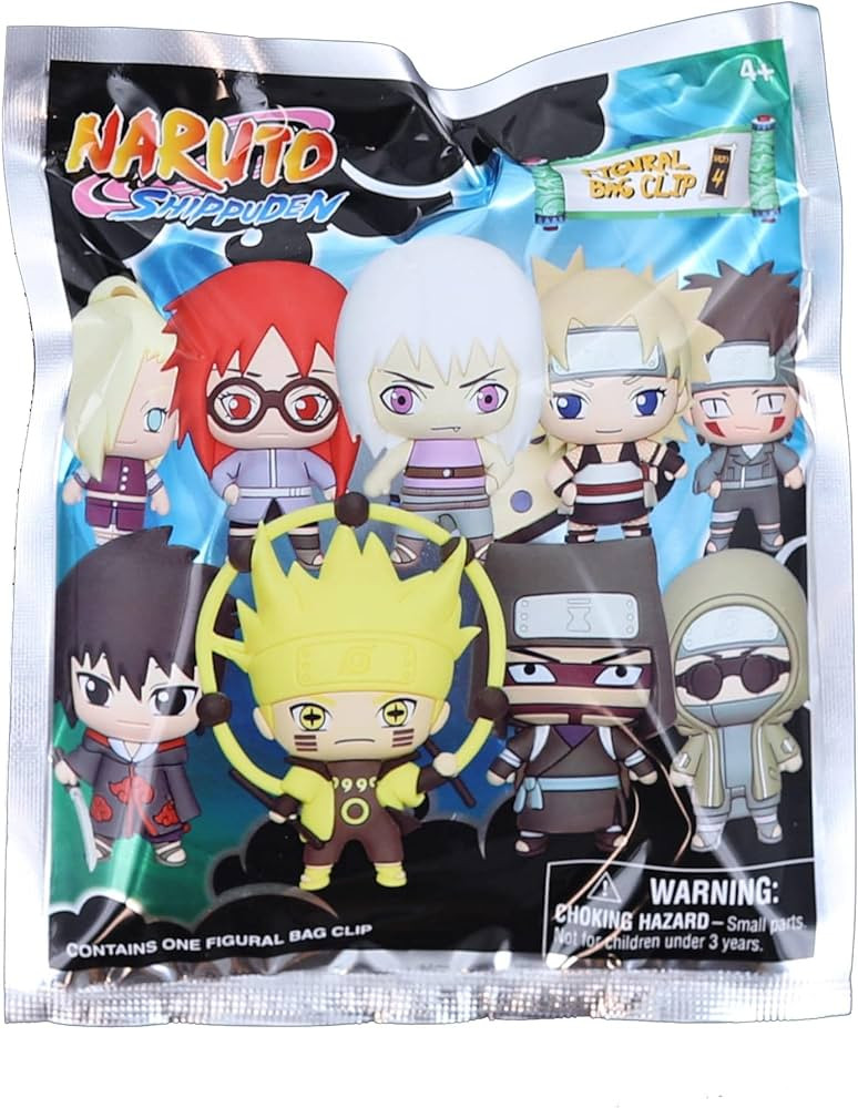 Viz Media Naruto Shippuden Series 4 - 3D Foam Bag Clip in Blind Bag | Amazon (US)