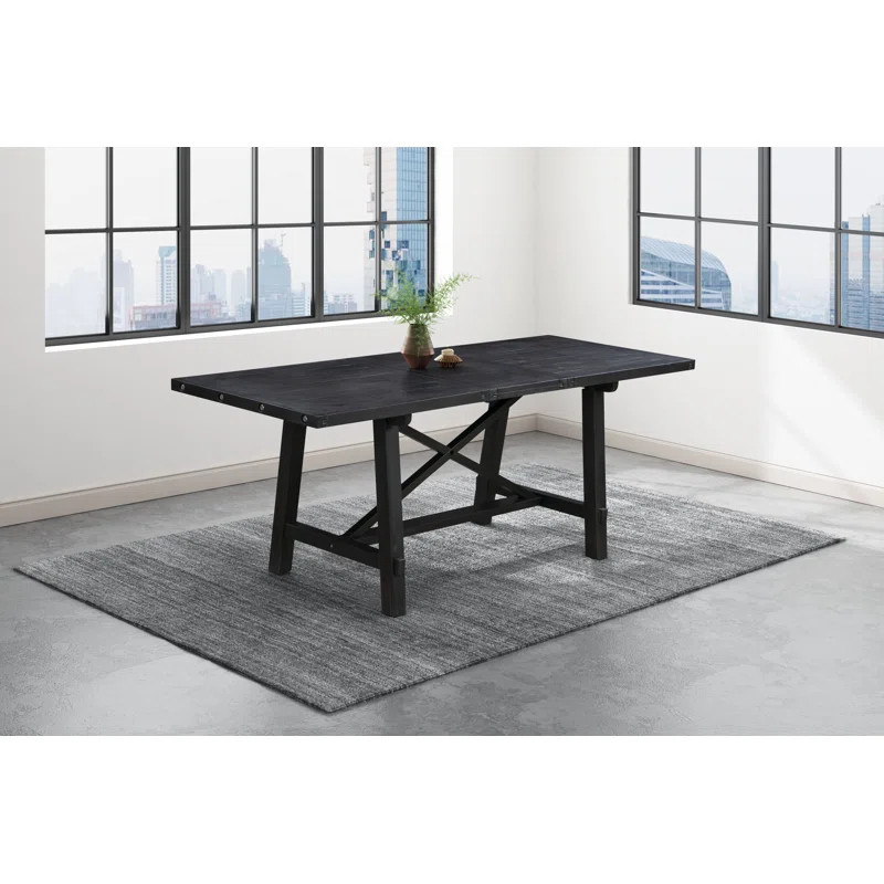 Kilby Extendable Butterfly Leaf Pine Solid Wood Dining Table | Wayfair Professional