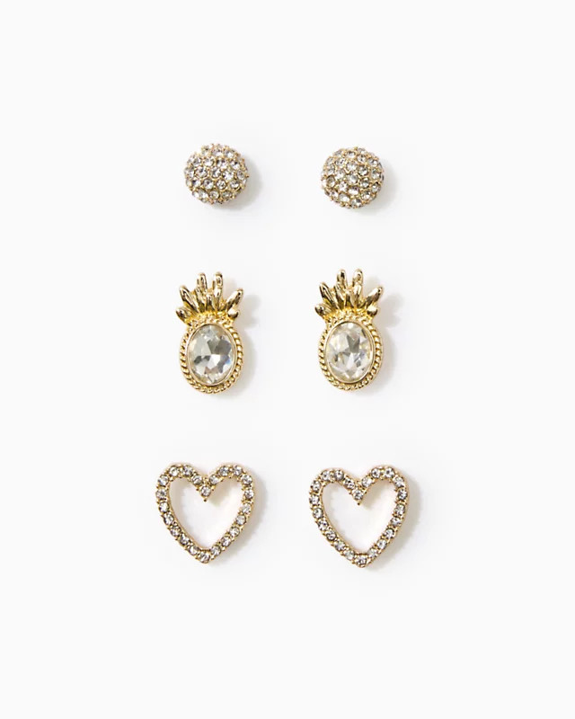 Pineapple Shake Earring Set | Lilly Pulitzer
