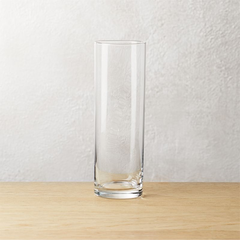 Cylinder Clear Champagne Flute + Reviews | CB2 | CB2
