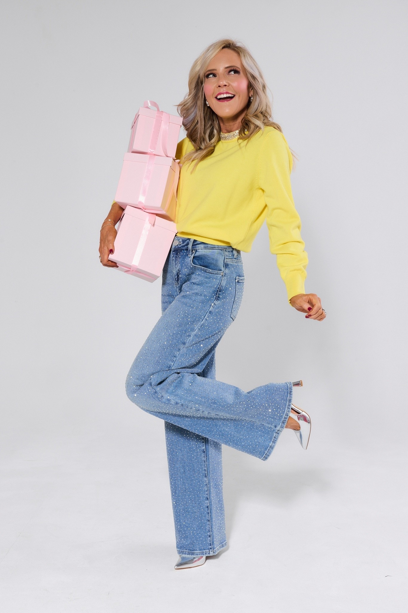 50% off all holiday happies at Avara including my beloved yellow statement style, the Victoria Sweater • wearing XS/runs TTS!! 

#LTKFindsUnder100 #LTKHoliday #LTKSaleAlert