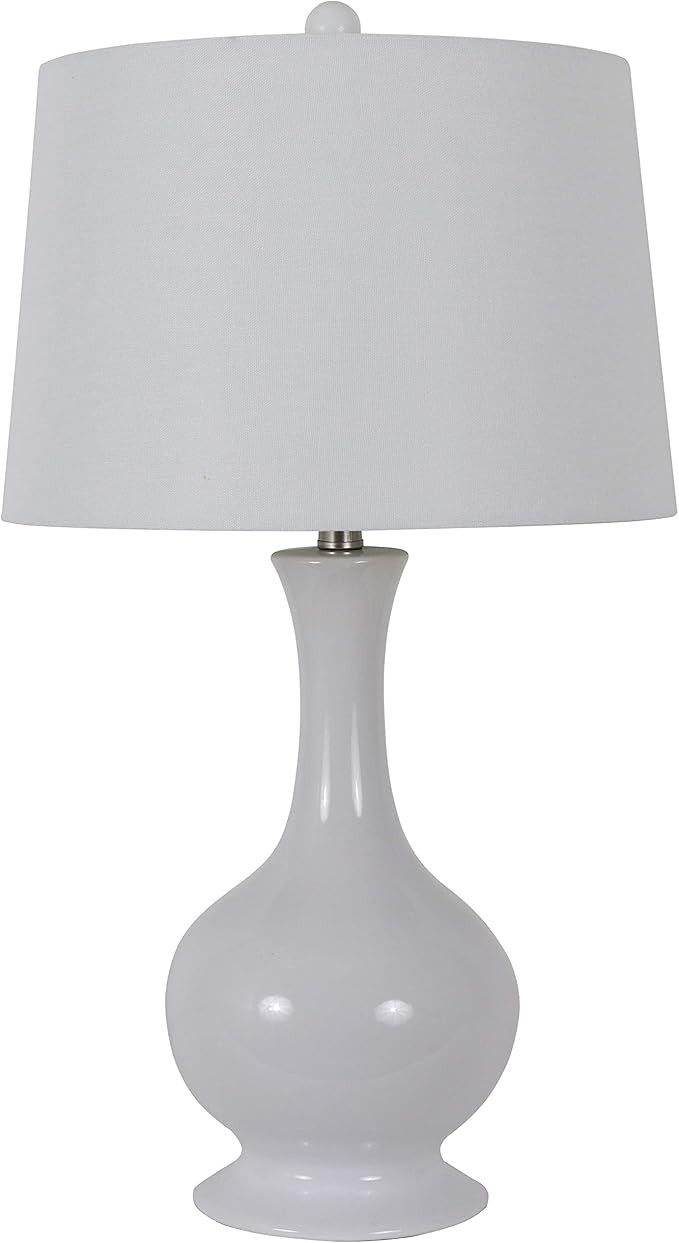 Decor Therapy Traverse Fluted Table Lamp, TL21313, White | Amazon (US)