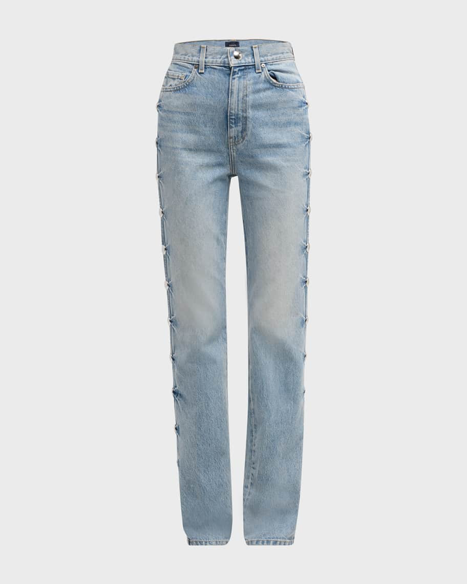 Khaite Danielle Studded Jeans | Neiman Marcus