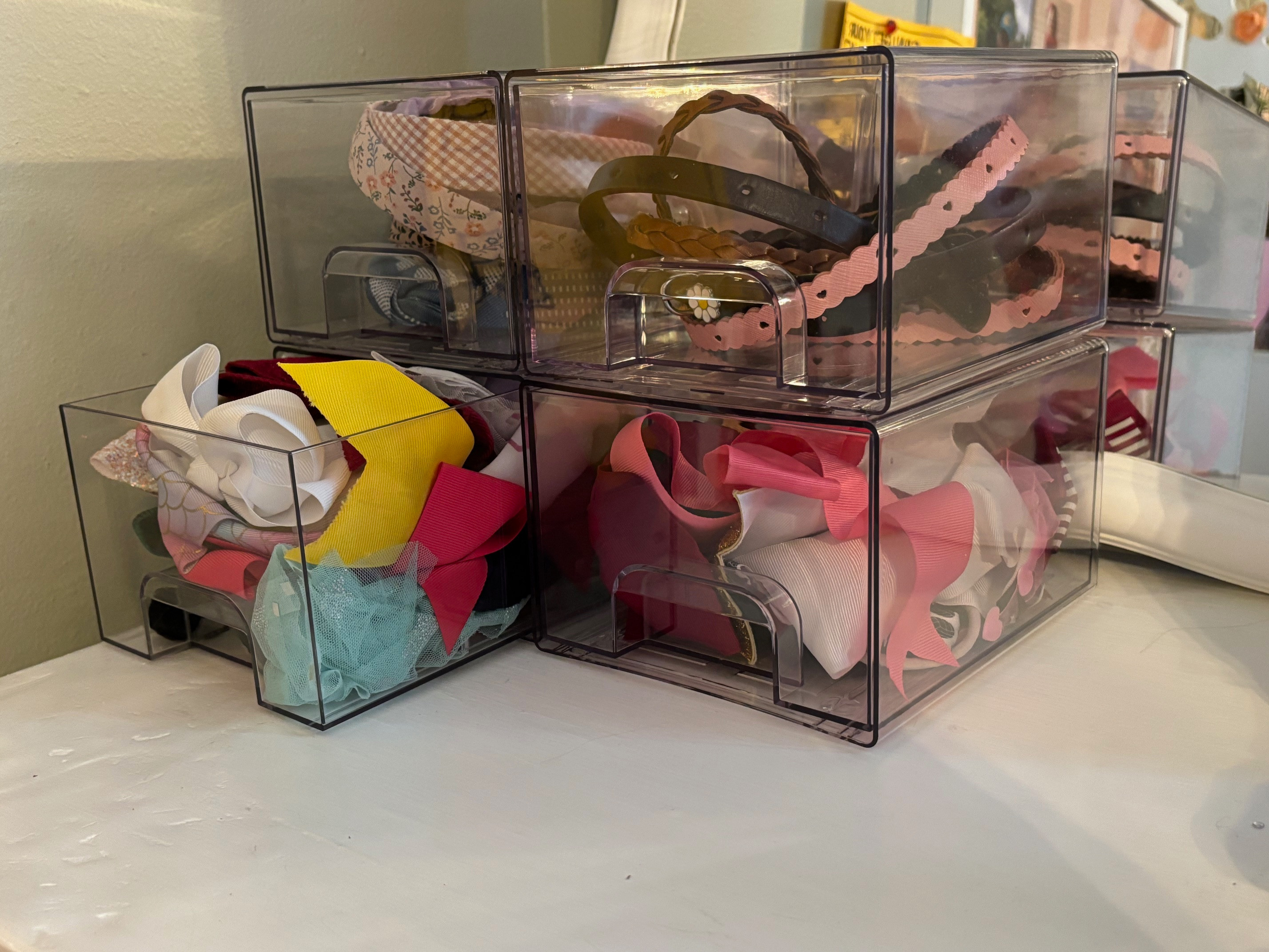 Lightning Deal find. These small clear stackable storage drawers are just $20 on Amazon. Perfect for accessories. 

 #LTKHome #LTKSaleAlert #LTKFindsUnder50