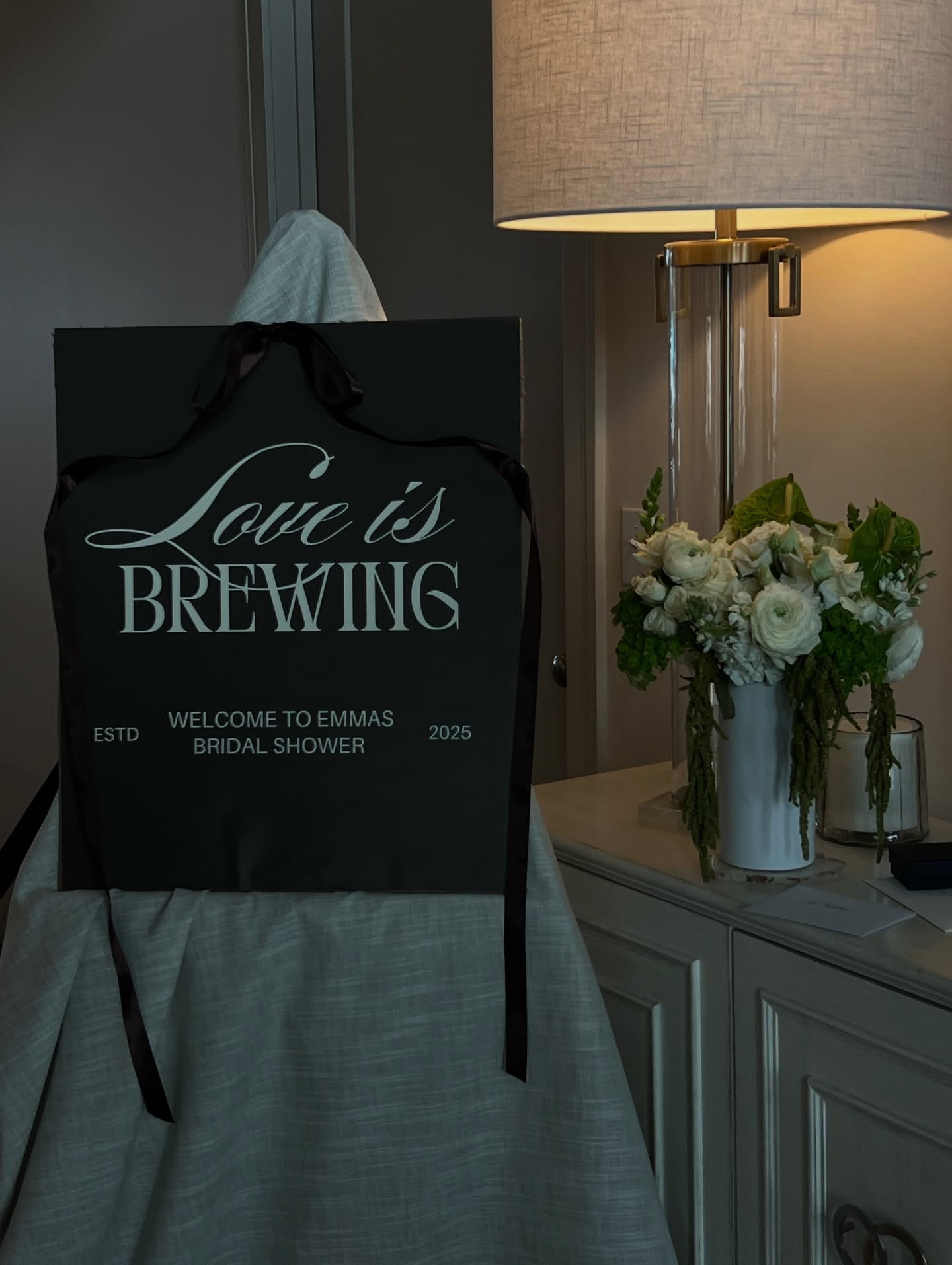 love is brewing ☕️ the most special hometown bridal shower ☁️💍 less than a month until the big day!!