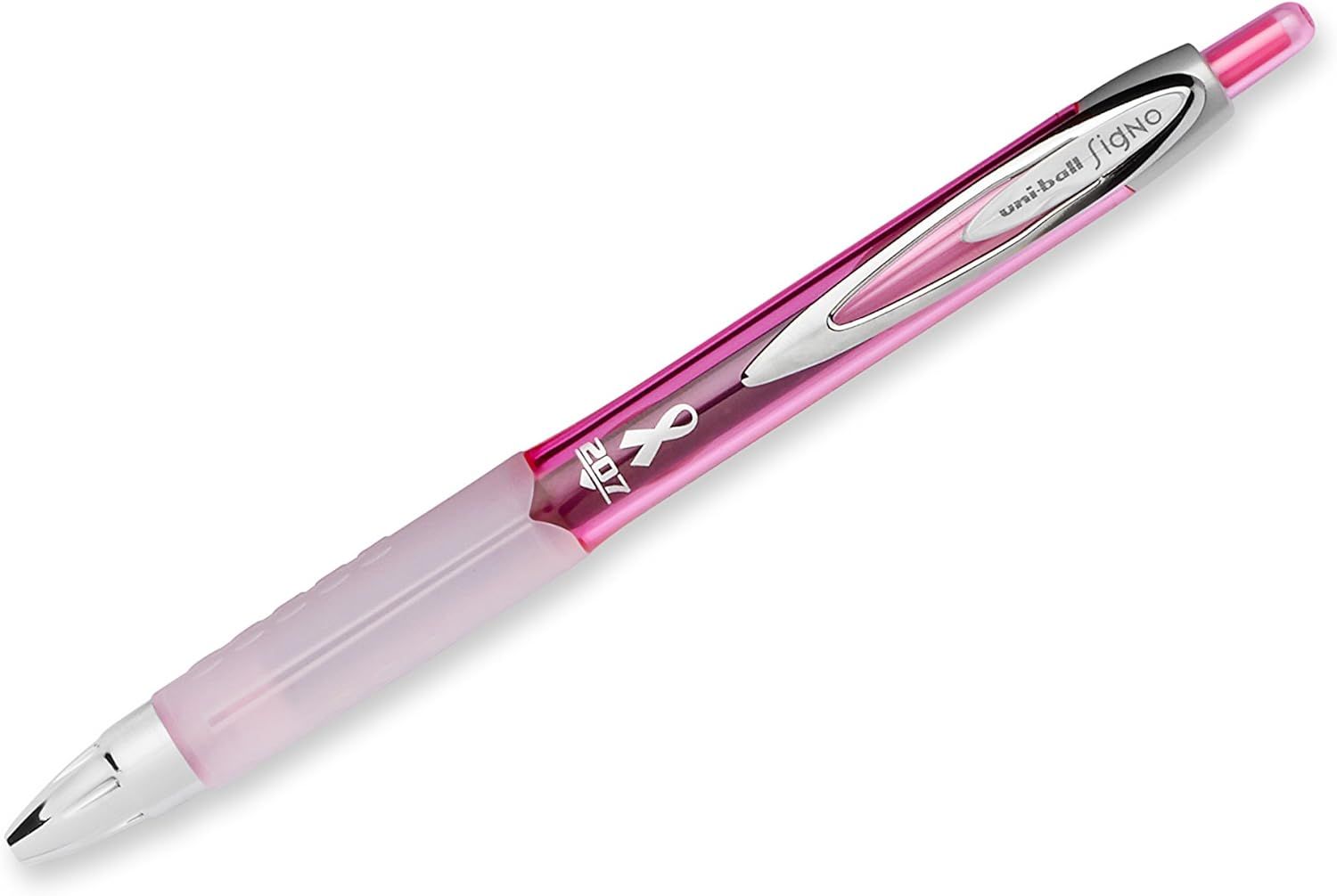 uni-ball 207 Retractable Gel Pens, Medium Point (0.7mm), Black, Pink Ribbon Edition, 12 Count | Amazon (US)