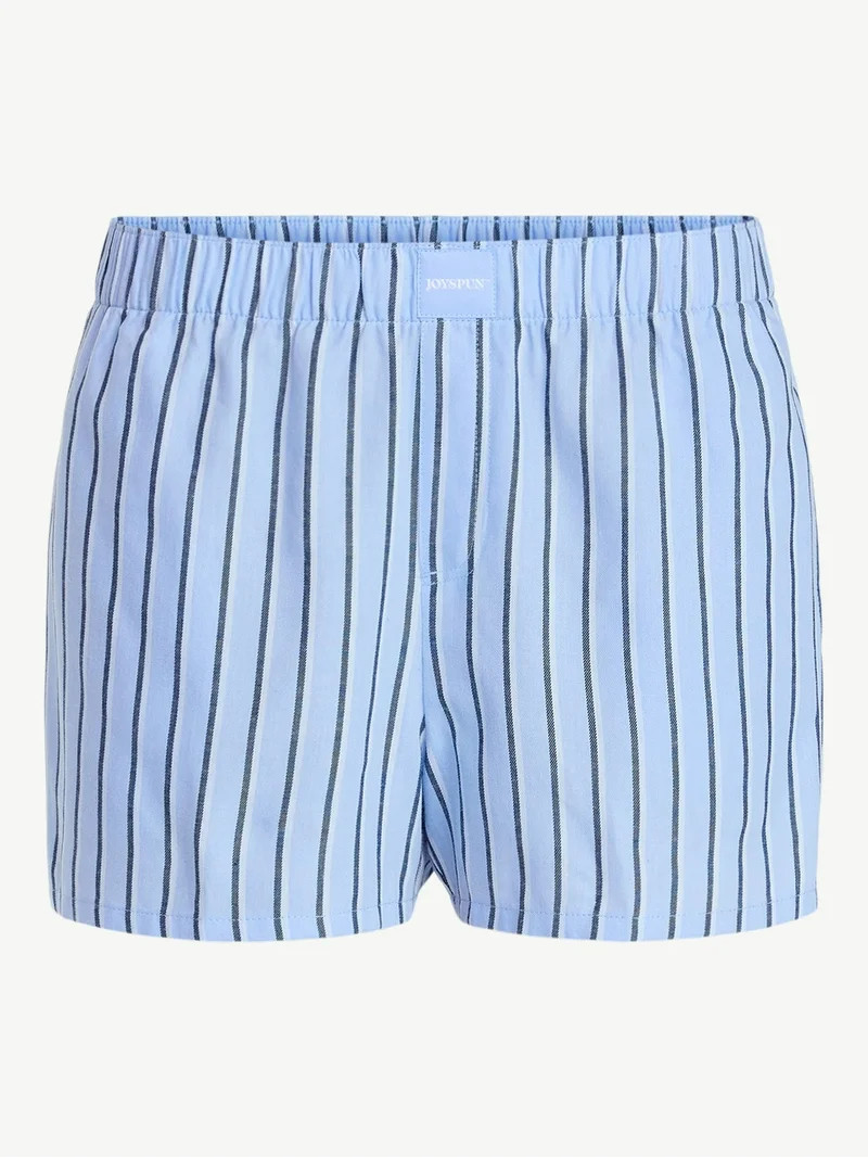 Joyspun Women's Woven Pajama Boxer Shorts, 3'' Inseam, Sizes XS-3X | Walmart (US)