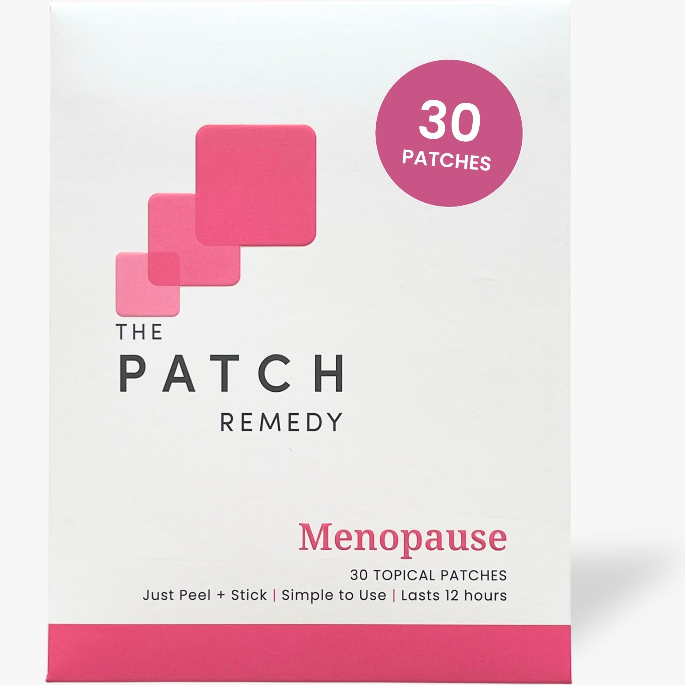 The Patch Remedy Menopause Patch | Black Cohosh, Damiana, Valerian, Ginger | 30 Patches | Amazon (US)