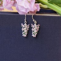 Wisteria Lilac Flower Drop Earrings | Etsy (UK)