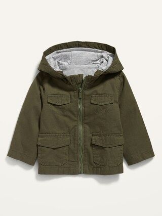 Unisex Hooded Canvas Utility Jacket for Baby | Old Navy (US)