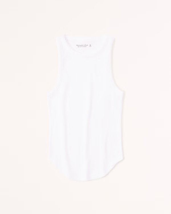 Essential Rib Tuckable Crew Tank | Abercrombie & Fitch (US)