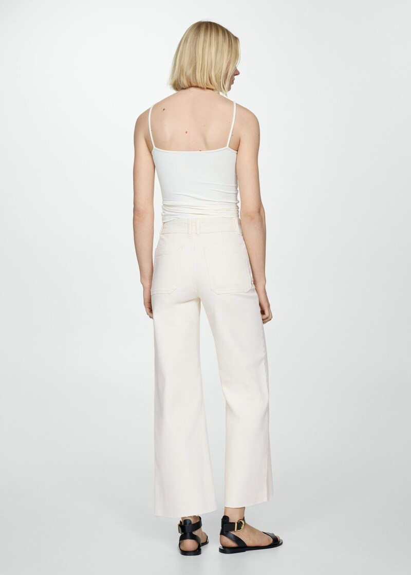 Jeans culotte high waist -  Women | Mango USA | MANGO (US)