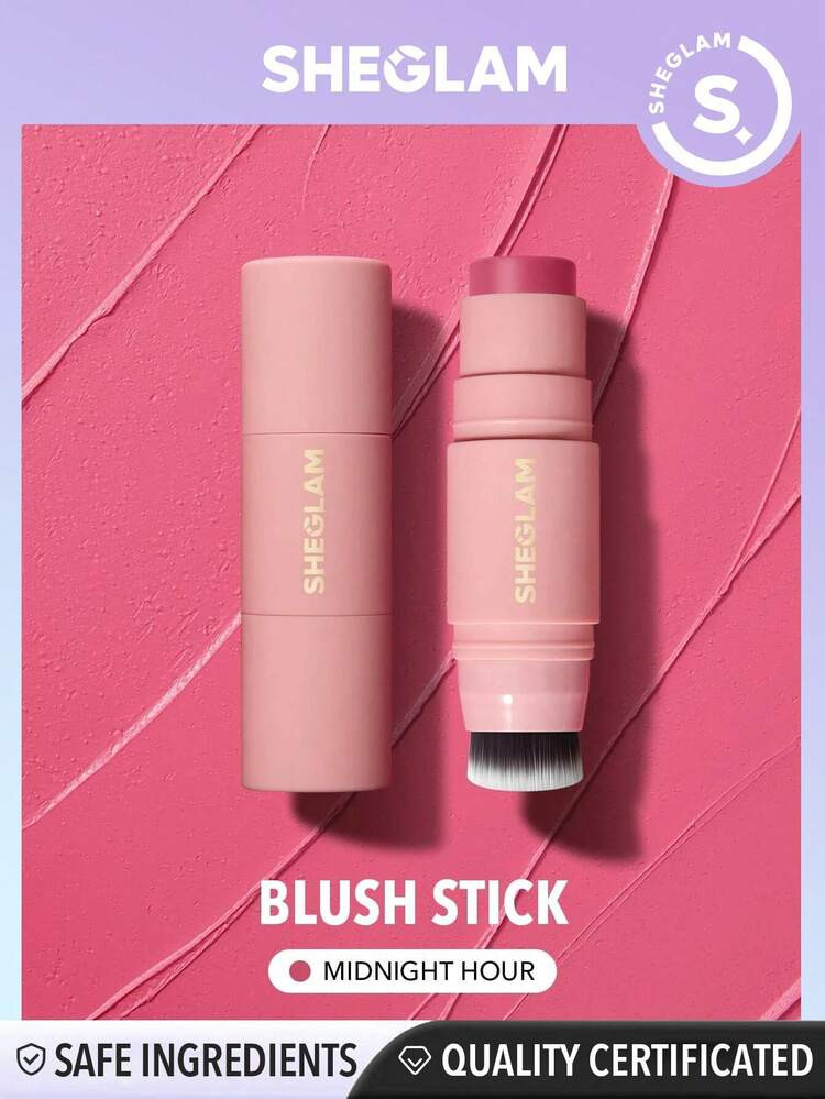 SHEGLAM Glowin' Up Skin Stick-Midnight Hour  Cream Blush Stick Waterproof Long Lasting High Pigm... | SHEIN