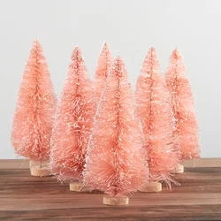 5 Frosted Pink Bottle Brush Trees | Walmart (US)