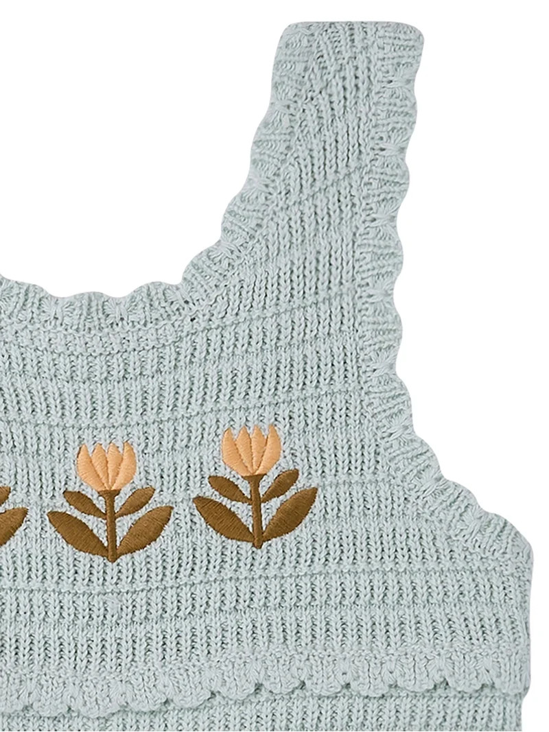 Modern Moments by Gerber Toddler Girl Sweater Knit Romper, Sizes 12 Months - 5T | Walmart (US)