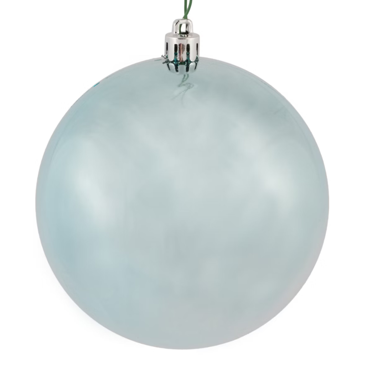 Vickerman 4" Baby Blue Shiny Ball Ornament, 6 per Bag | Target