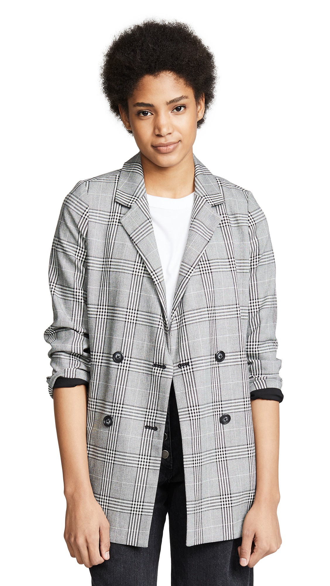 Madewell Double Breasted Plaid Blazer | Shopbop