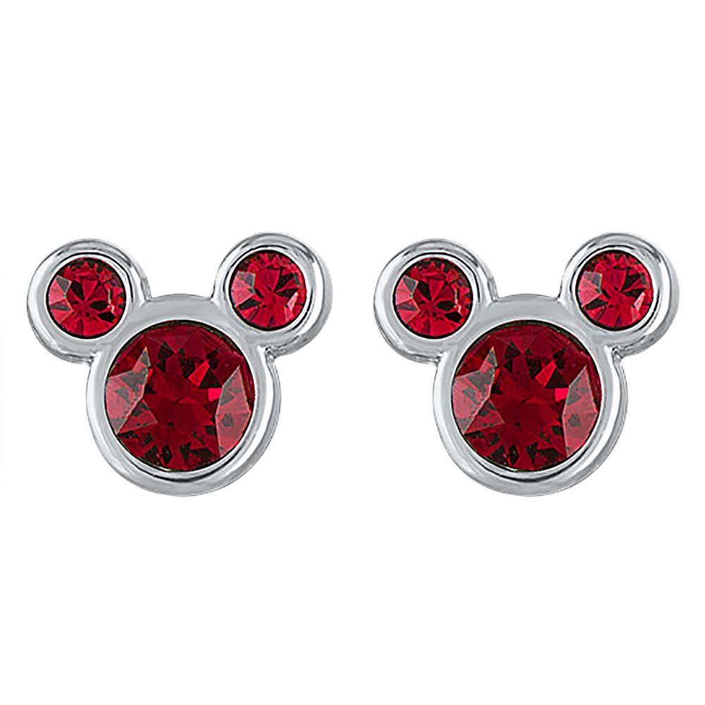 Mickey Mouse Swarovski Crystal Birthstone Earrings | Disney Store