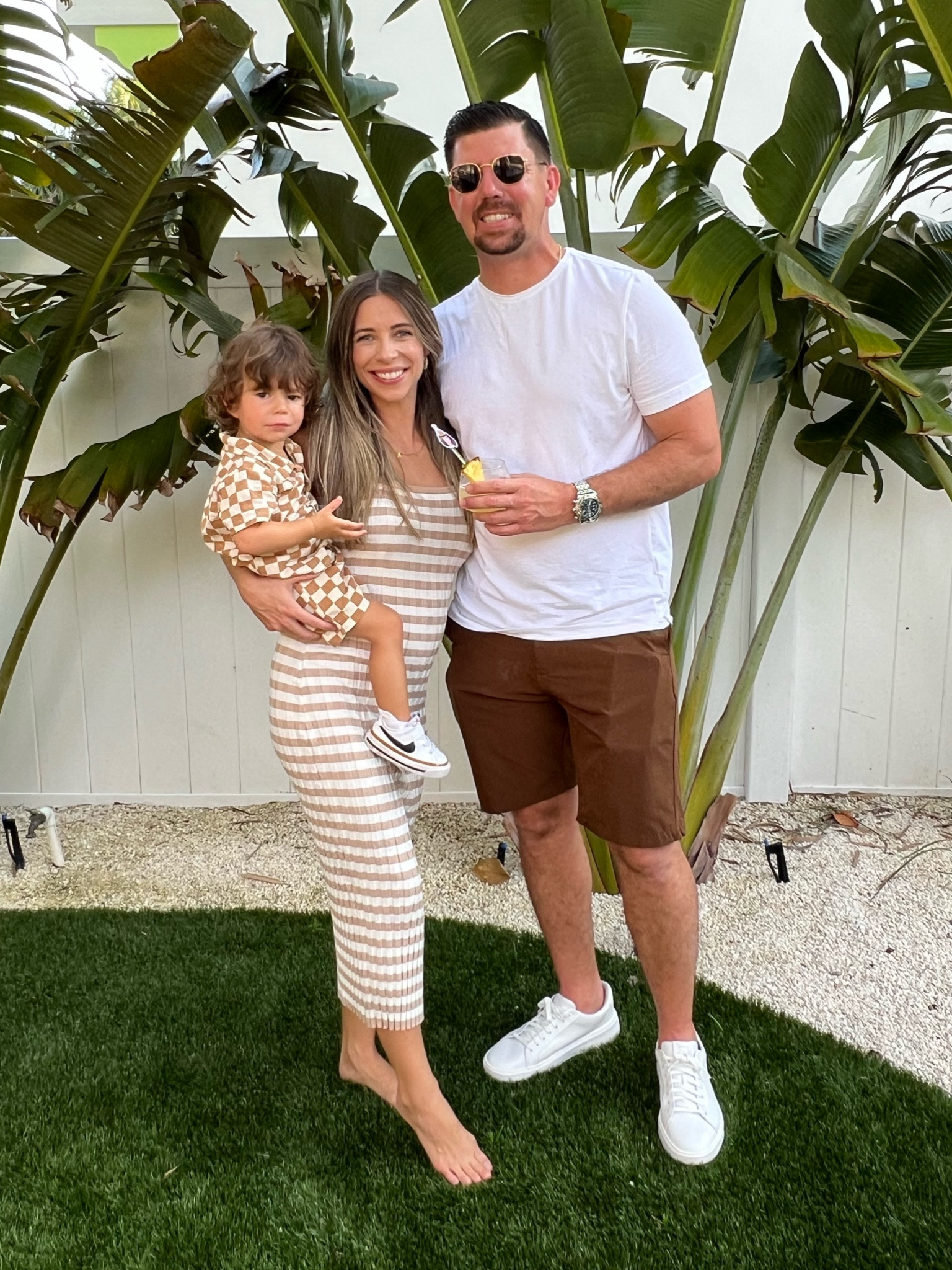 Neutral Amazon Outfits 🤍✨ 

Me and my son got so many compliments on our Amazon outfits that we wore to a birthday party! My dress is so comfortable and bump friendly. We love a good Amazon find! 

#LTKFindsUnder50 #LTKBaby #LTKBump